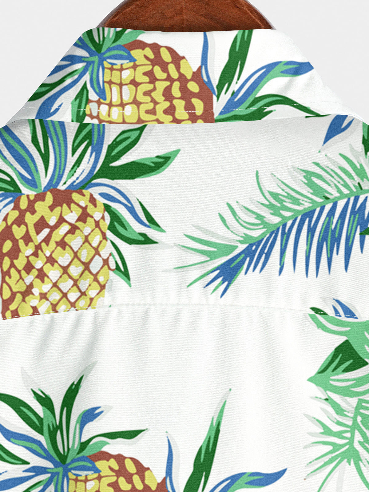 Kurzarmhemd mit Ananas-Print für Herren