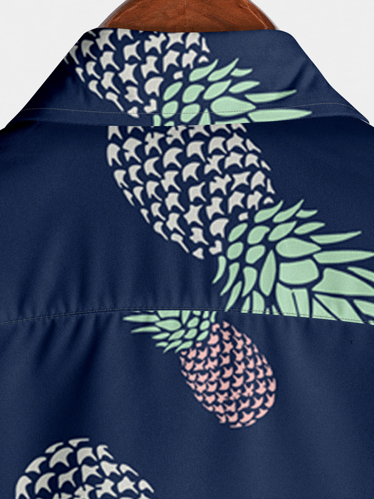 Men's Pineapple Print Short Sleeve Shirt