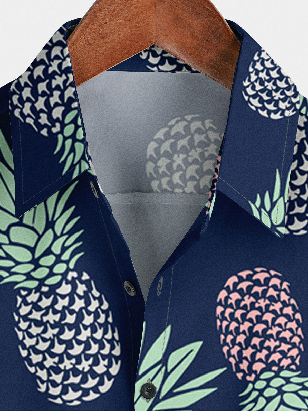 Men's Pineapple Print Short Sleeve Shirt