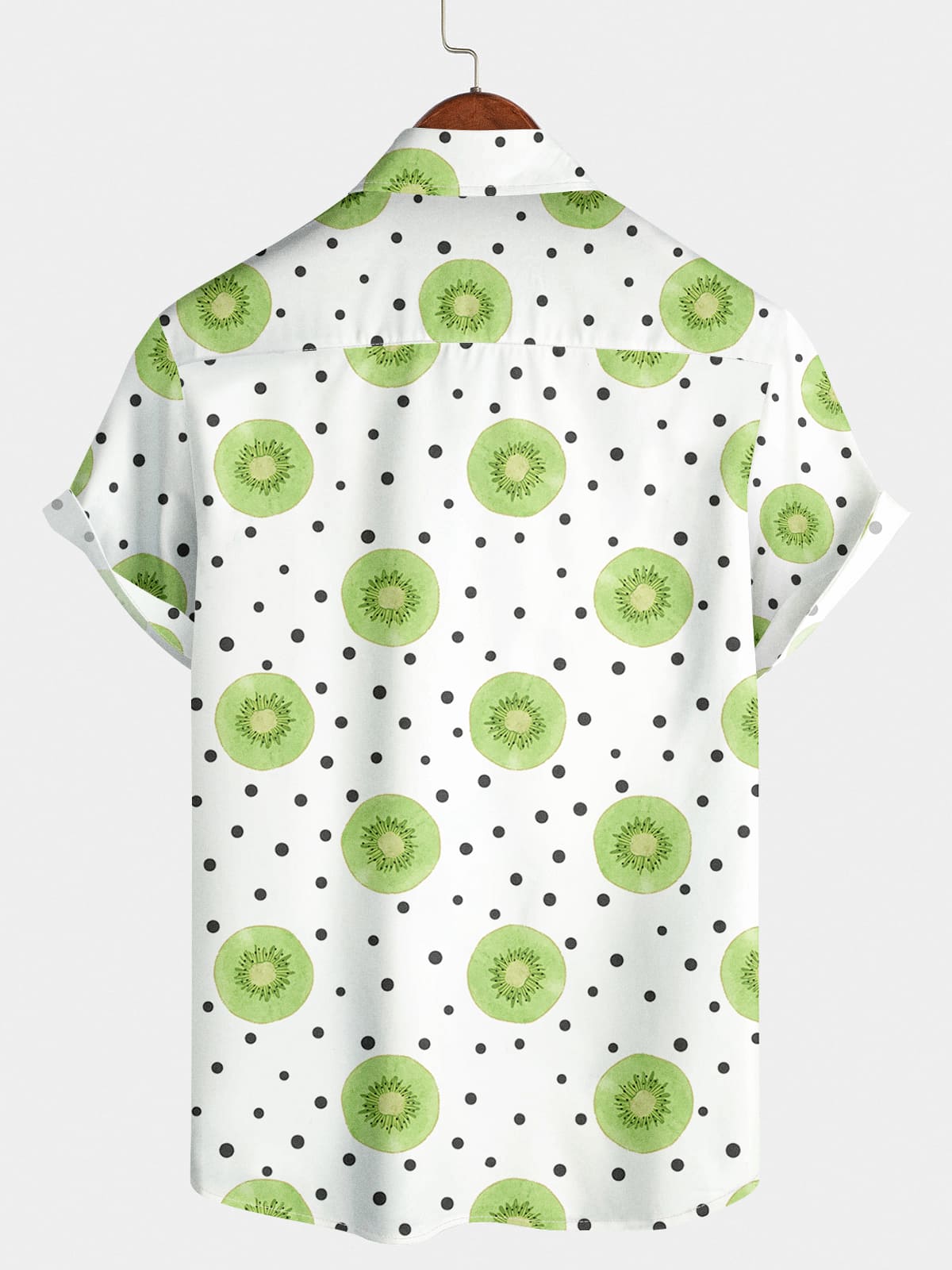 Kurzarmhemd mit Kiwis-Print für Herren
