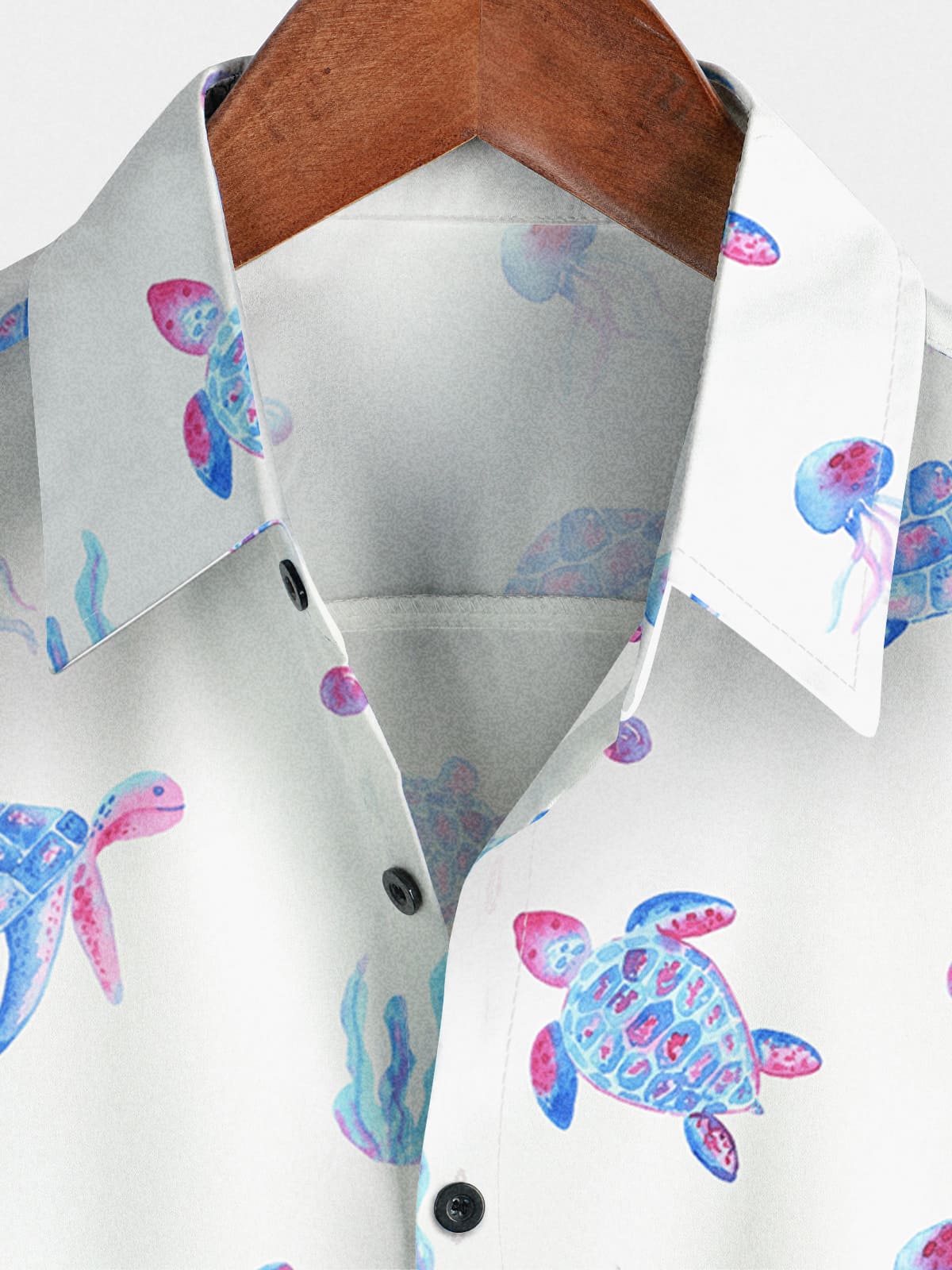 Men's Turtle Print Short Sleeve Shirt