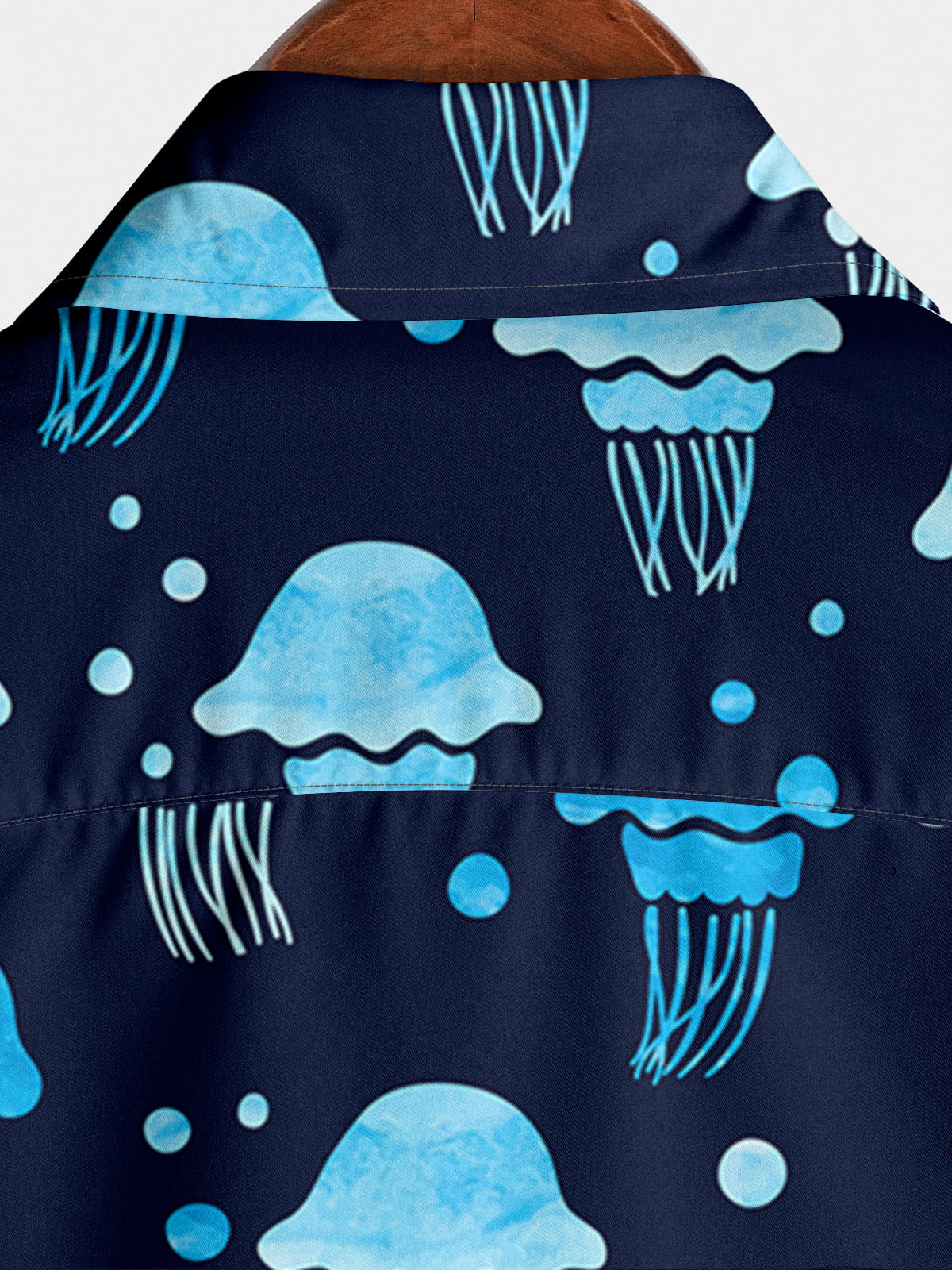 Men's Jellyfish Print Short Sleeve Shirt