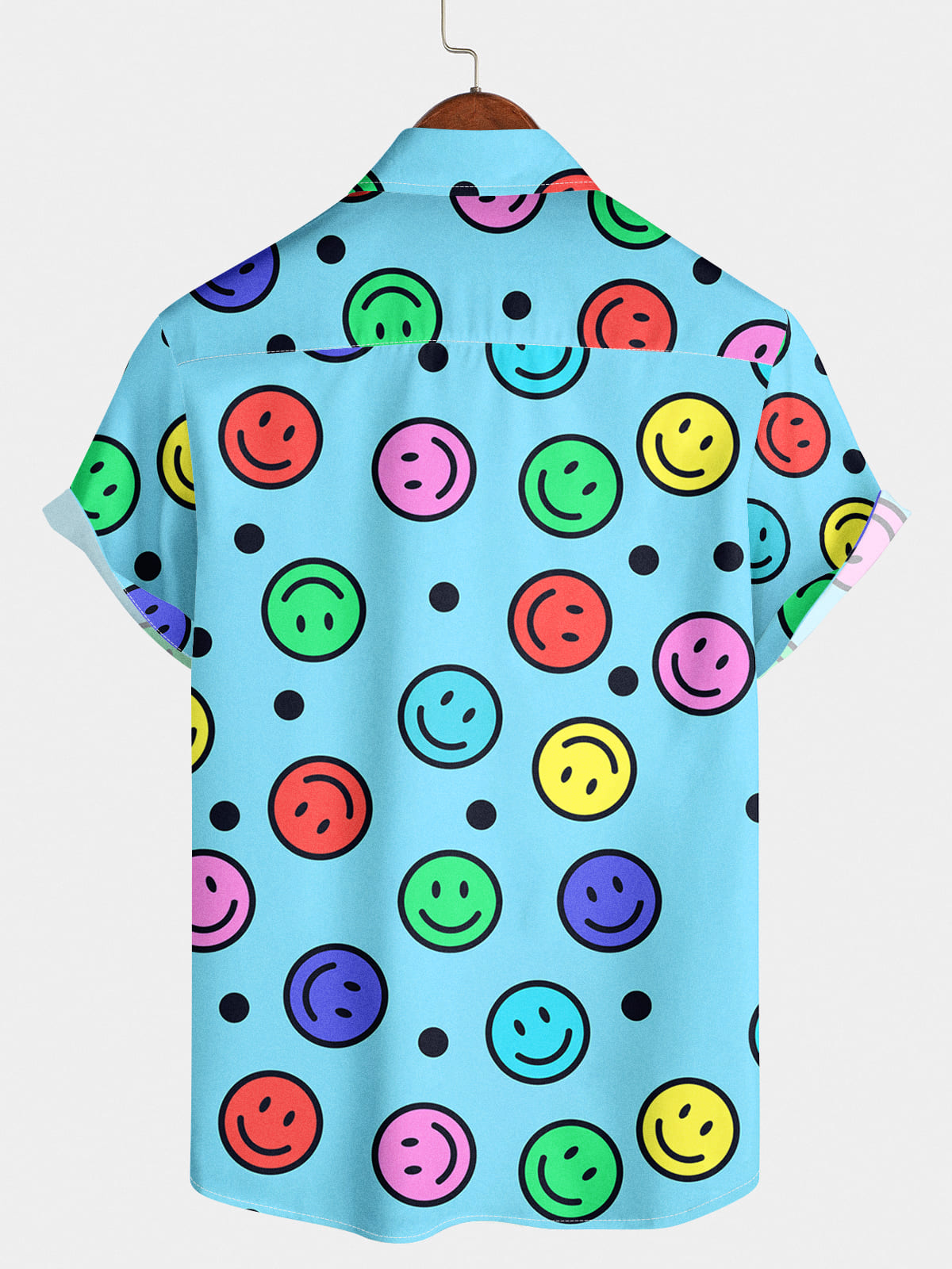 Men's Smiling face Short Sleeve Shirt