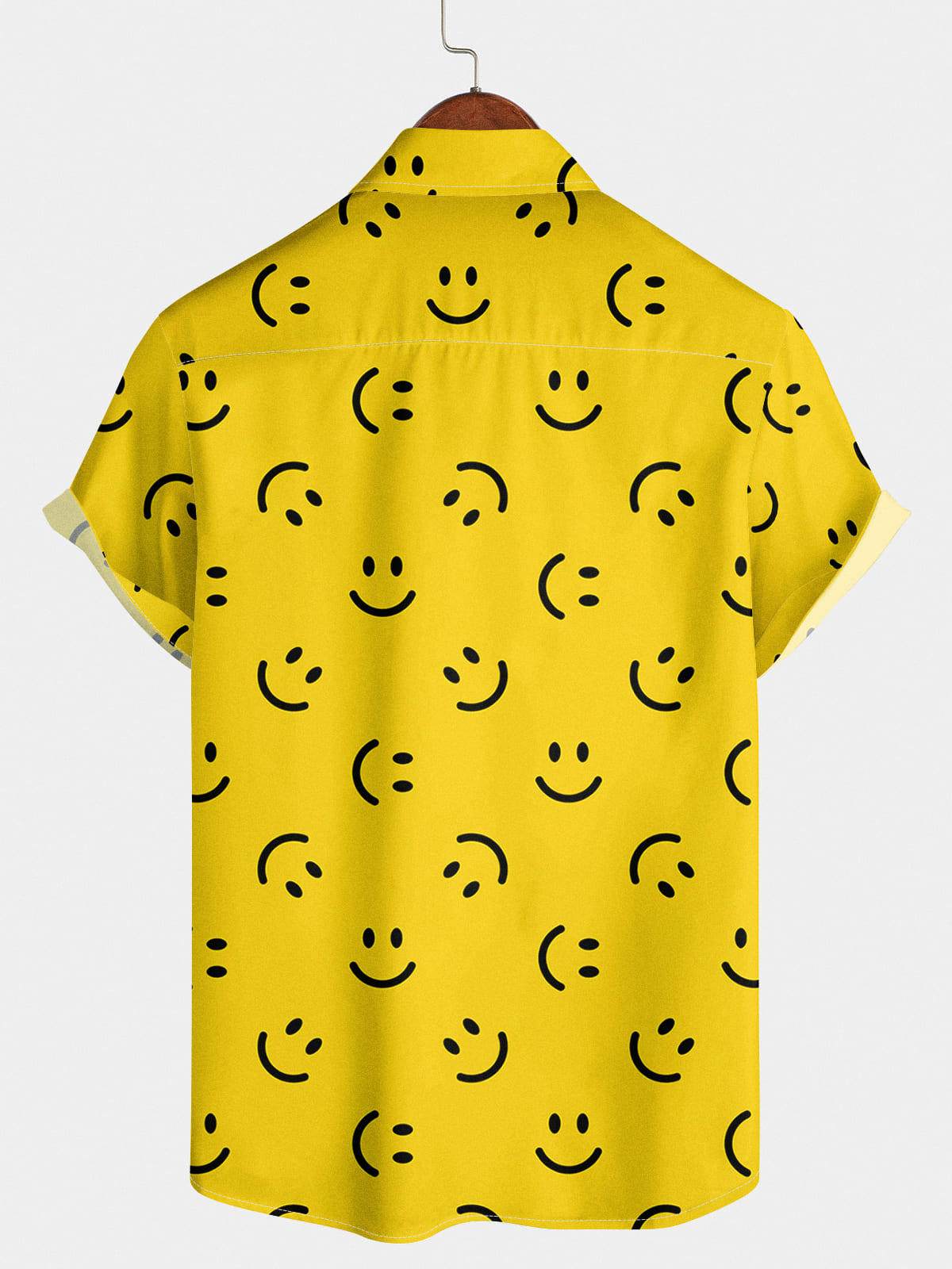 Kurzarmhemd mit Smile-Print für Herren