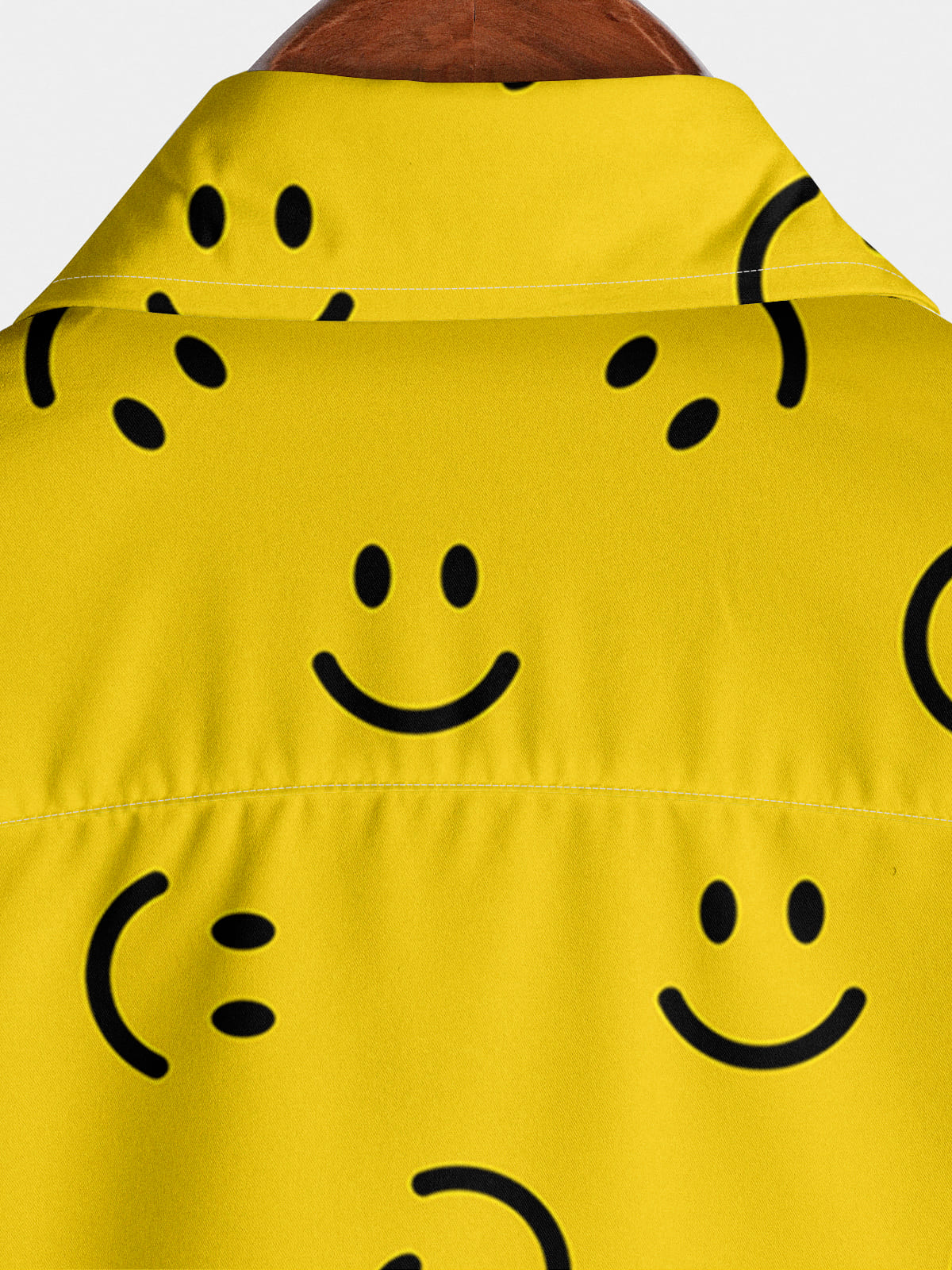 Kurzarmhemd mit Smile-Print für Herren