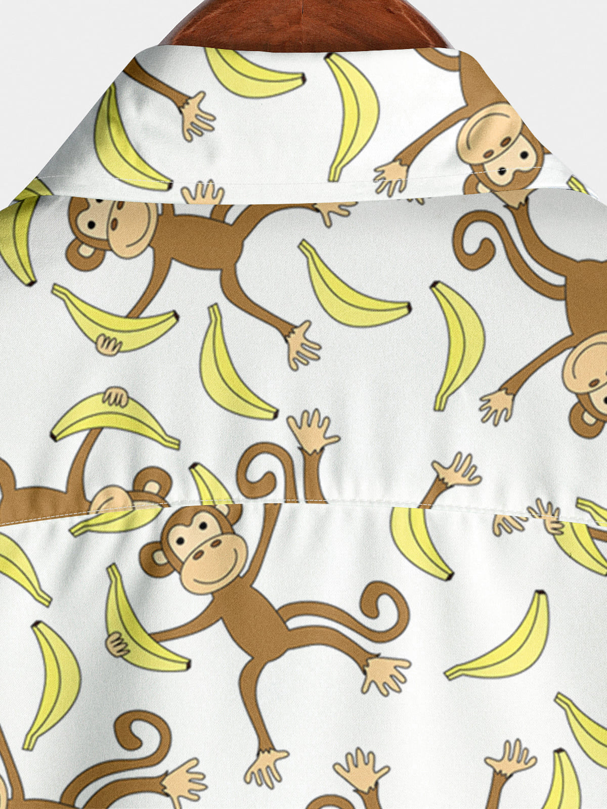 Men's Monkey Print Short Sleeve Shirt