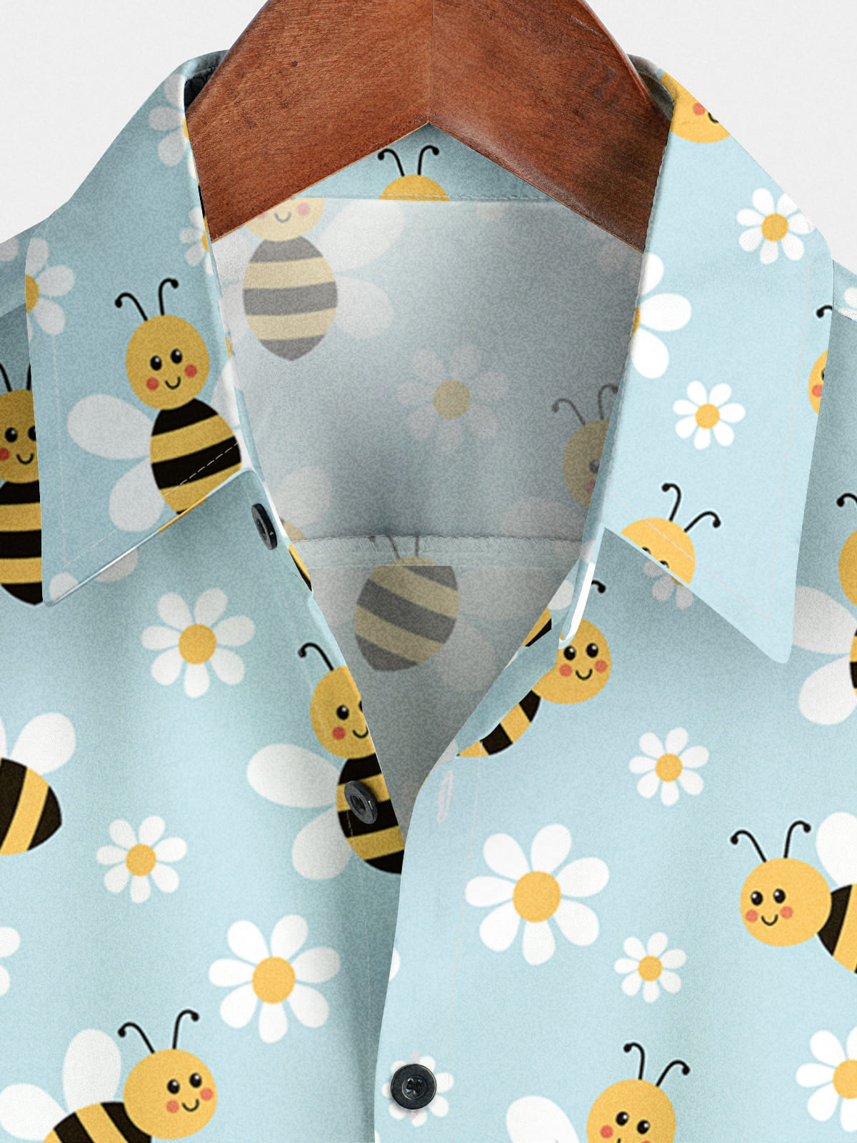 Men's Honeybee Print Short Sleeve Shirt