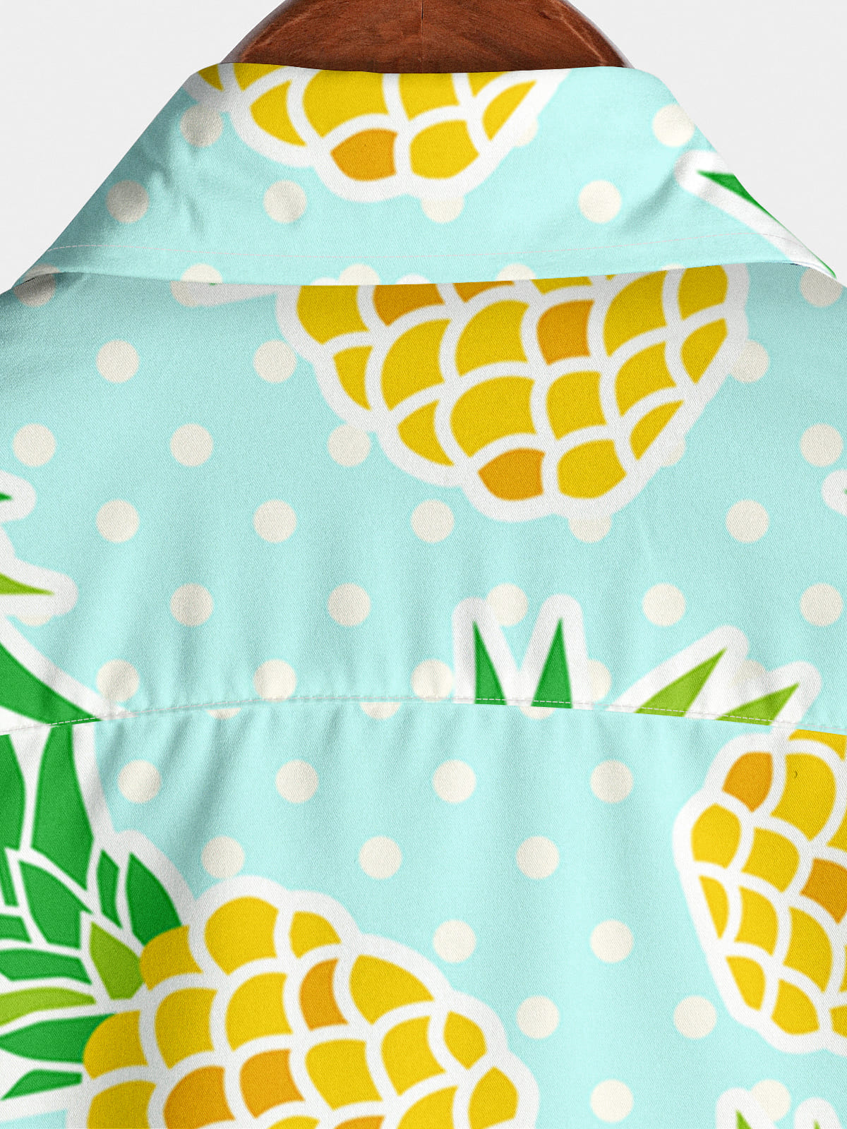 Men's Pineapple Print Short Sleeve Shirt