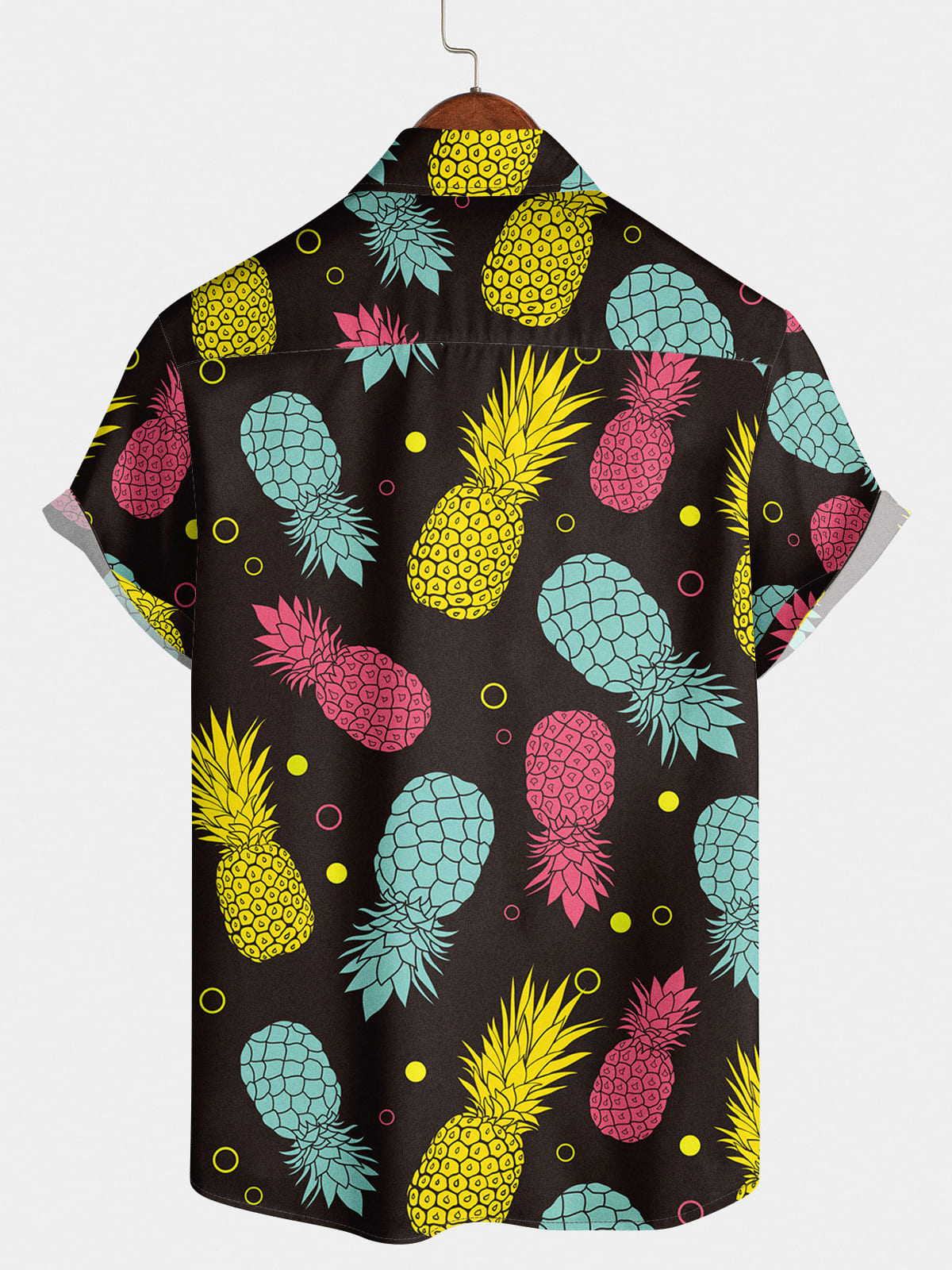 Men's Pineapple Holiday Short Sleeve Shirt