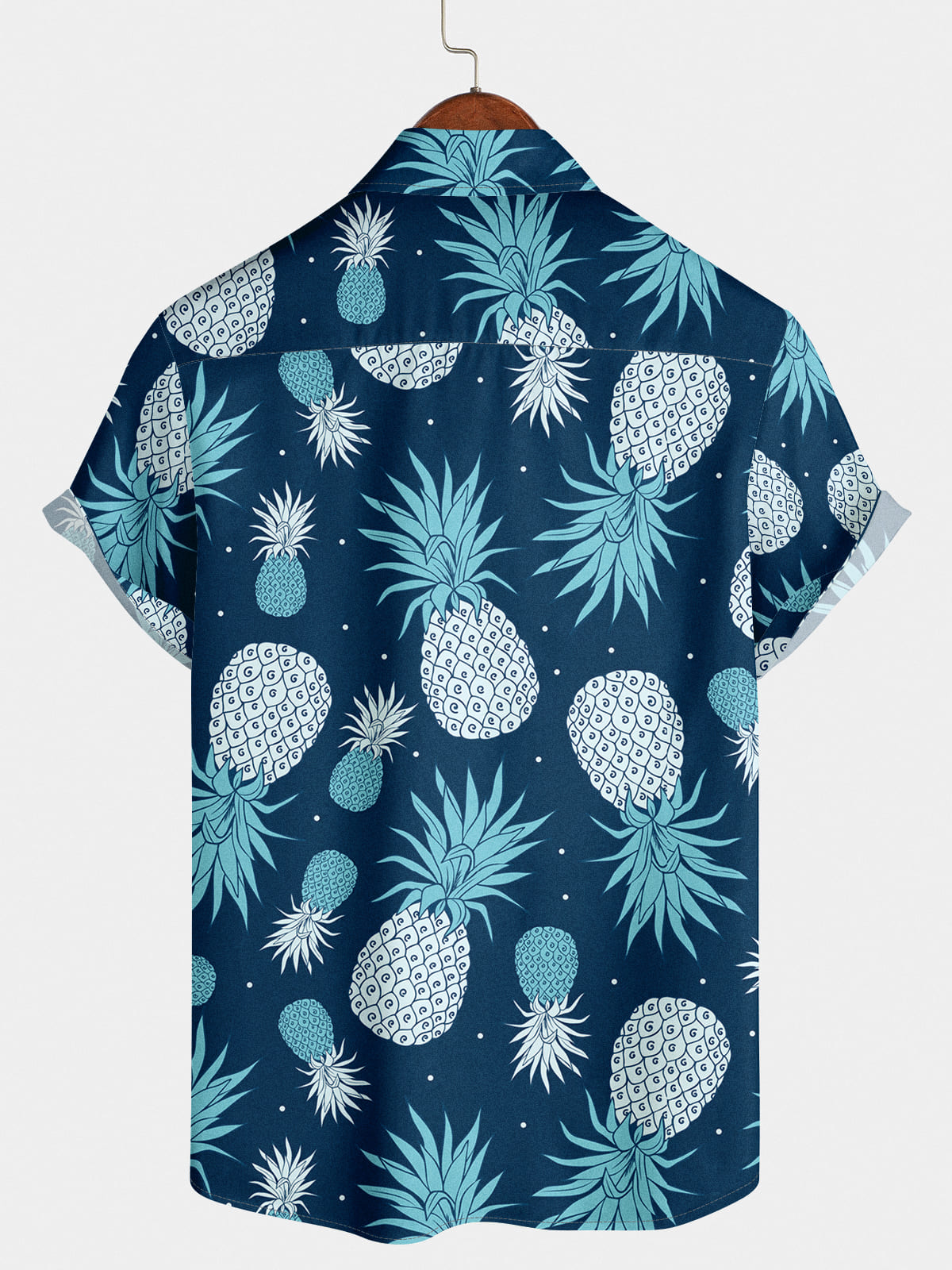 Ananas-Hawaii-Kurzarmhemd für Herren