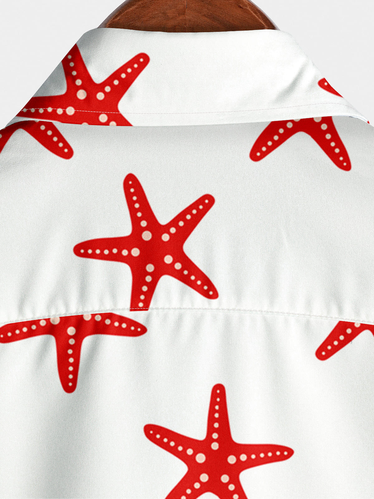 Men's Starfish Print Short Sleeve Shirt