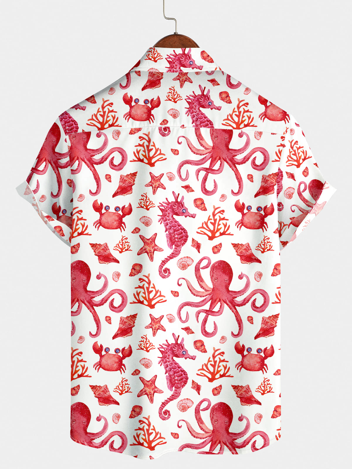 Men's Octopus Print Short Sleeve Shirt