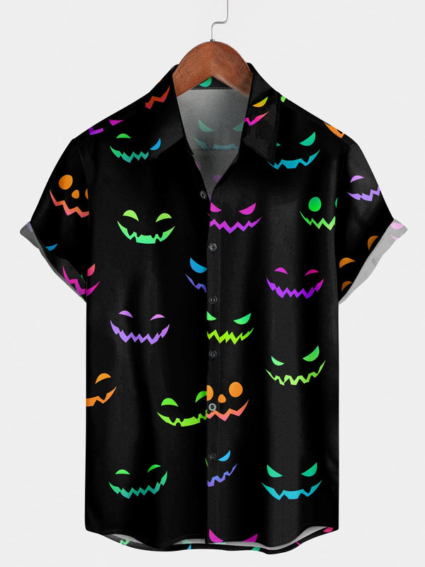 Men's Smiling face Short Sleeve Shirt