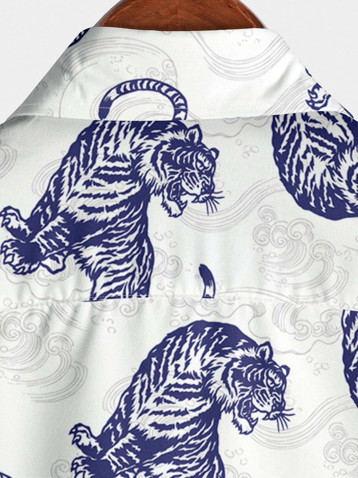 Men's Tiger Print Short Sleeve Shirt