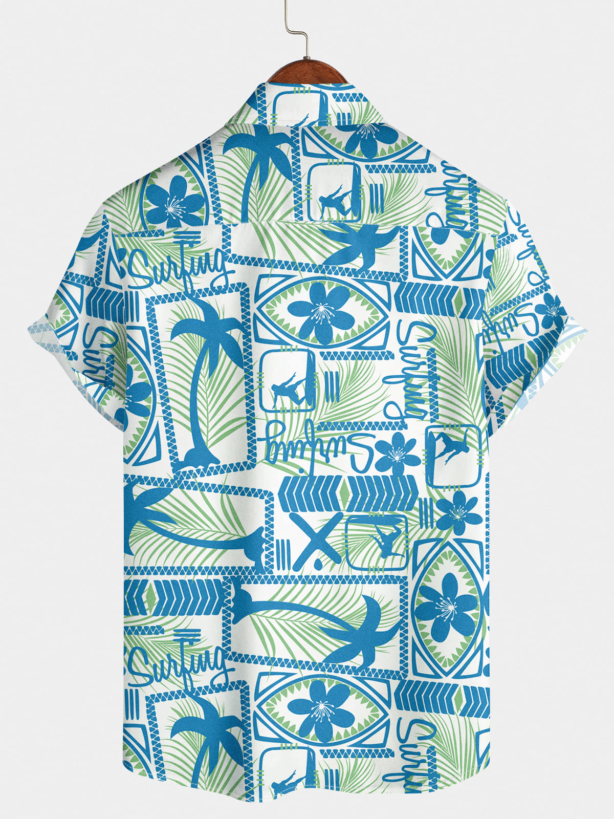 Men's Holiday Hawaiian Short Sleeve Shirt