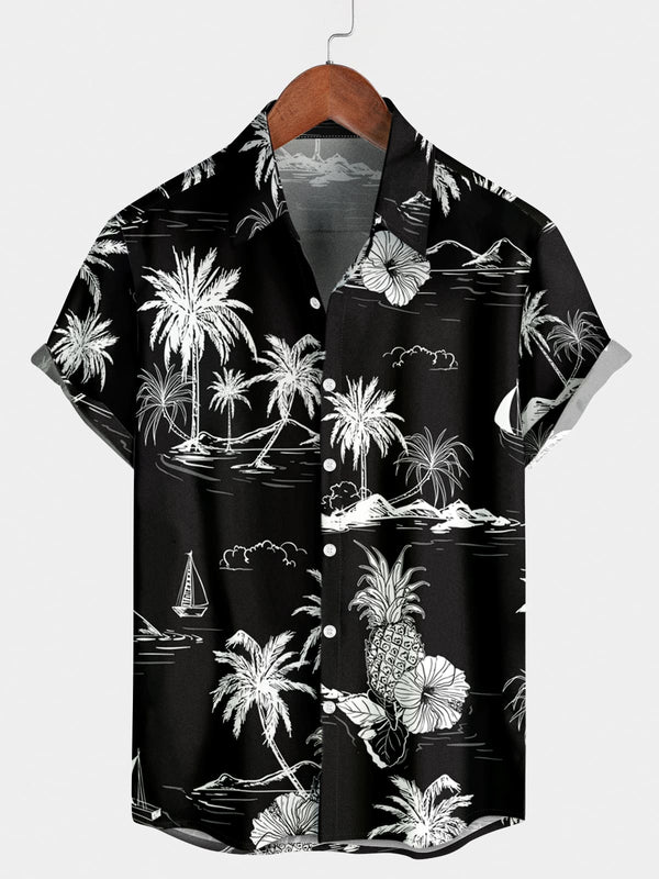 Men's Holiday Hawaiian Short Sleeve Shirt