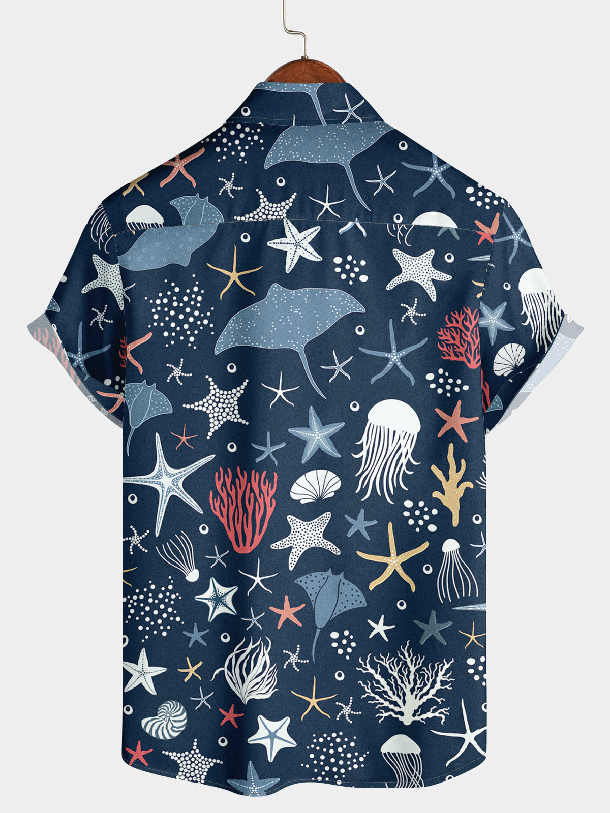 Men's Starfish Casual Short Sleeve Shirt