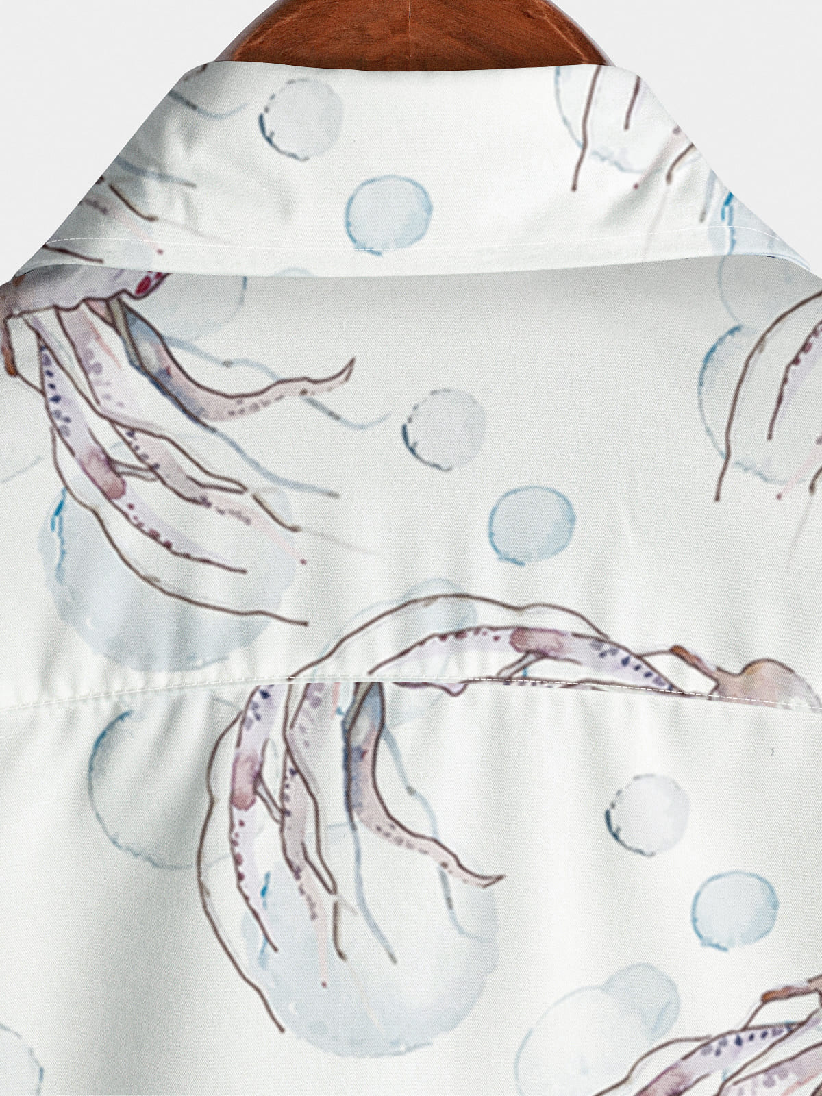 Men's Jellyfish Print Short Sleeve Shirt