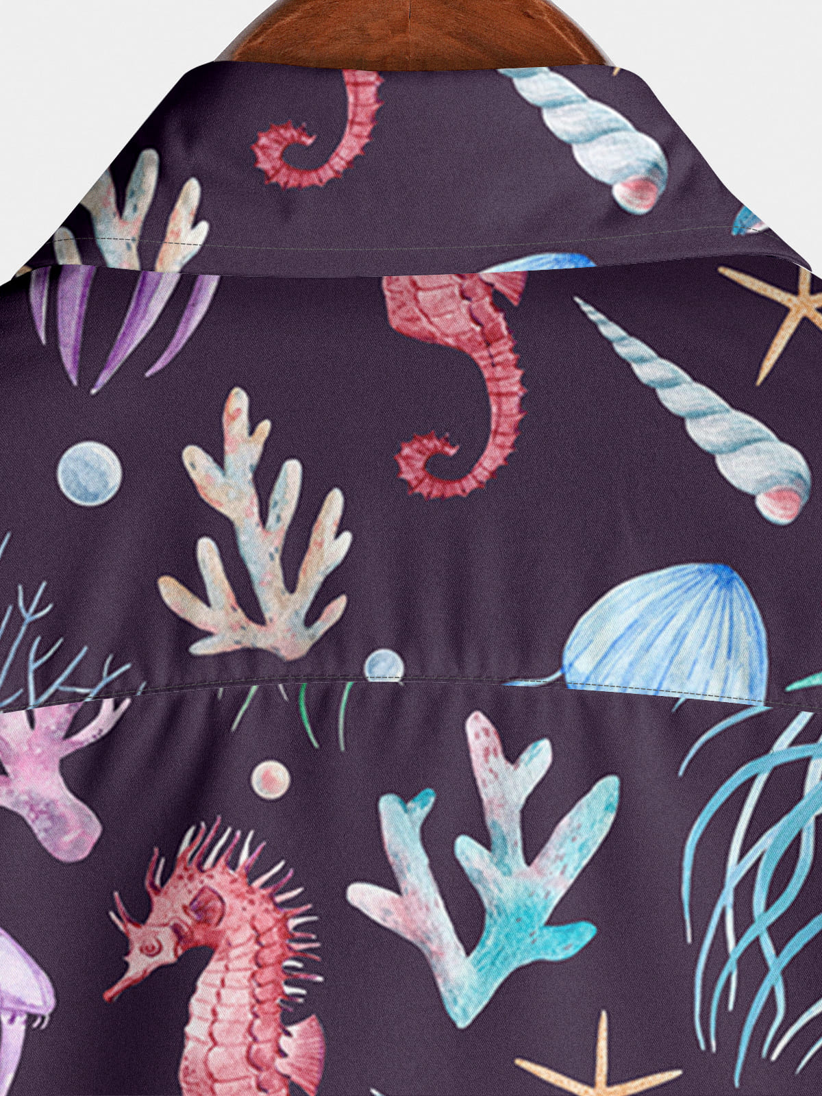 Men's Jellyfish Print Short Sleeve Shirt