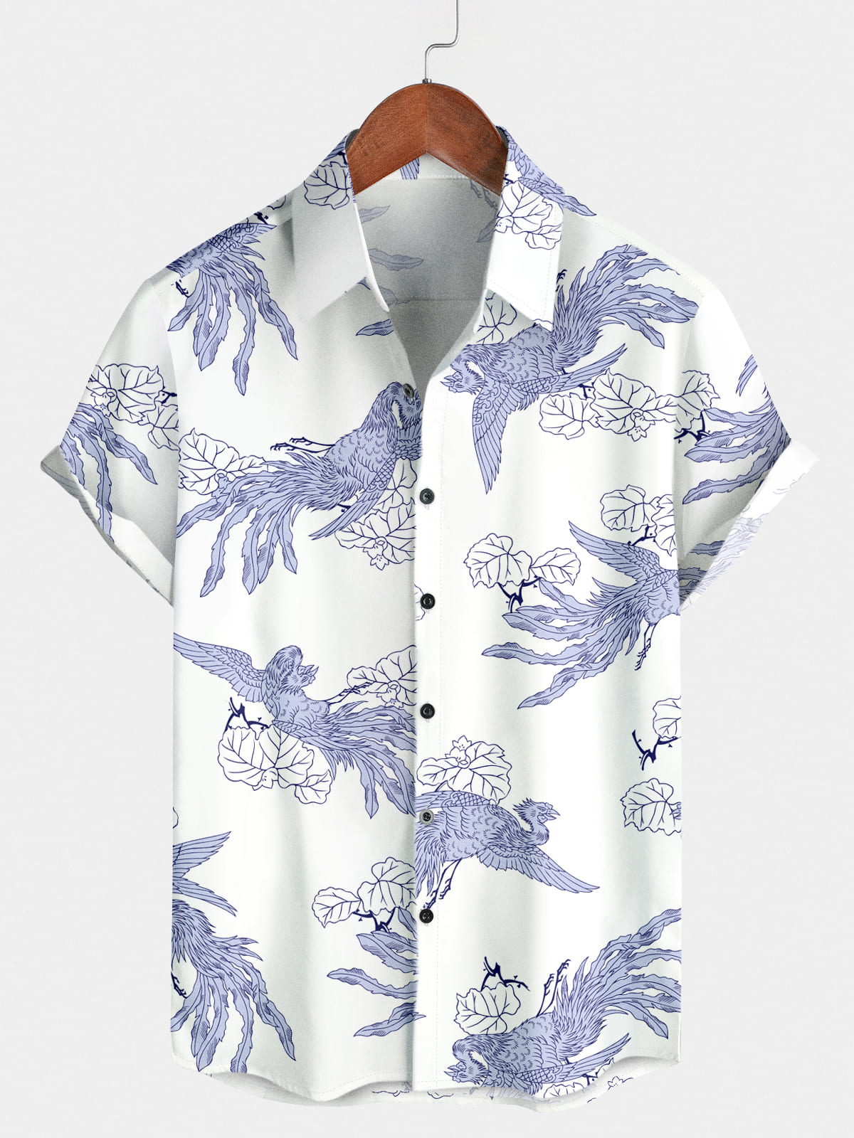 Men's Phoenix Print Short Sleeve Shirt