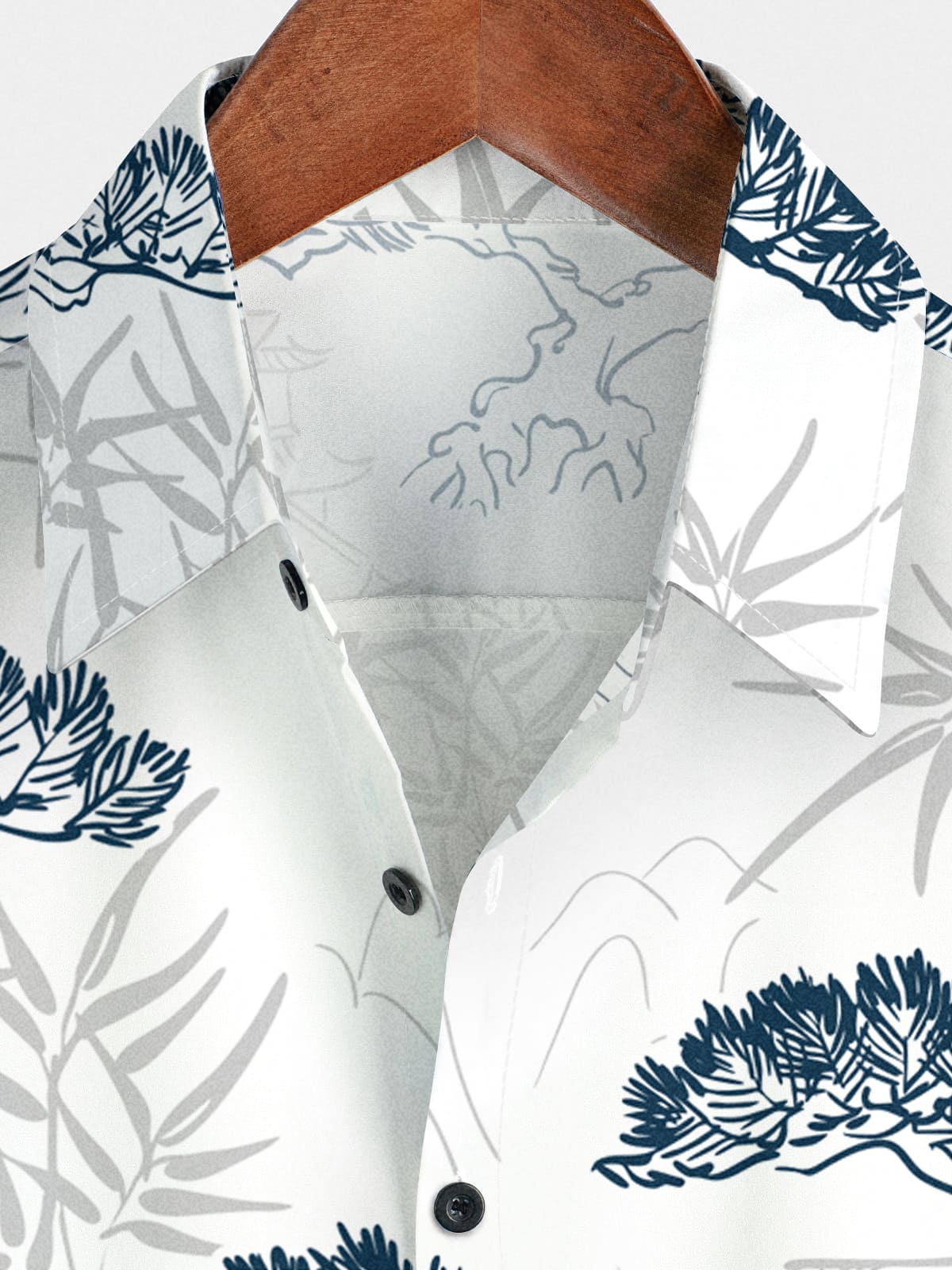 Men's Pine Print Short Sleeve Shirt