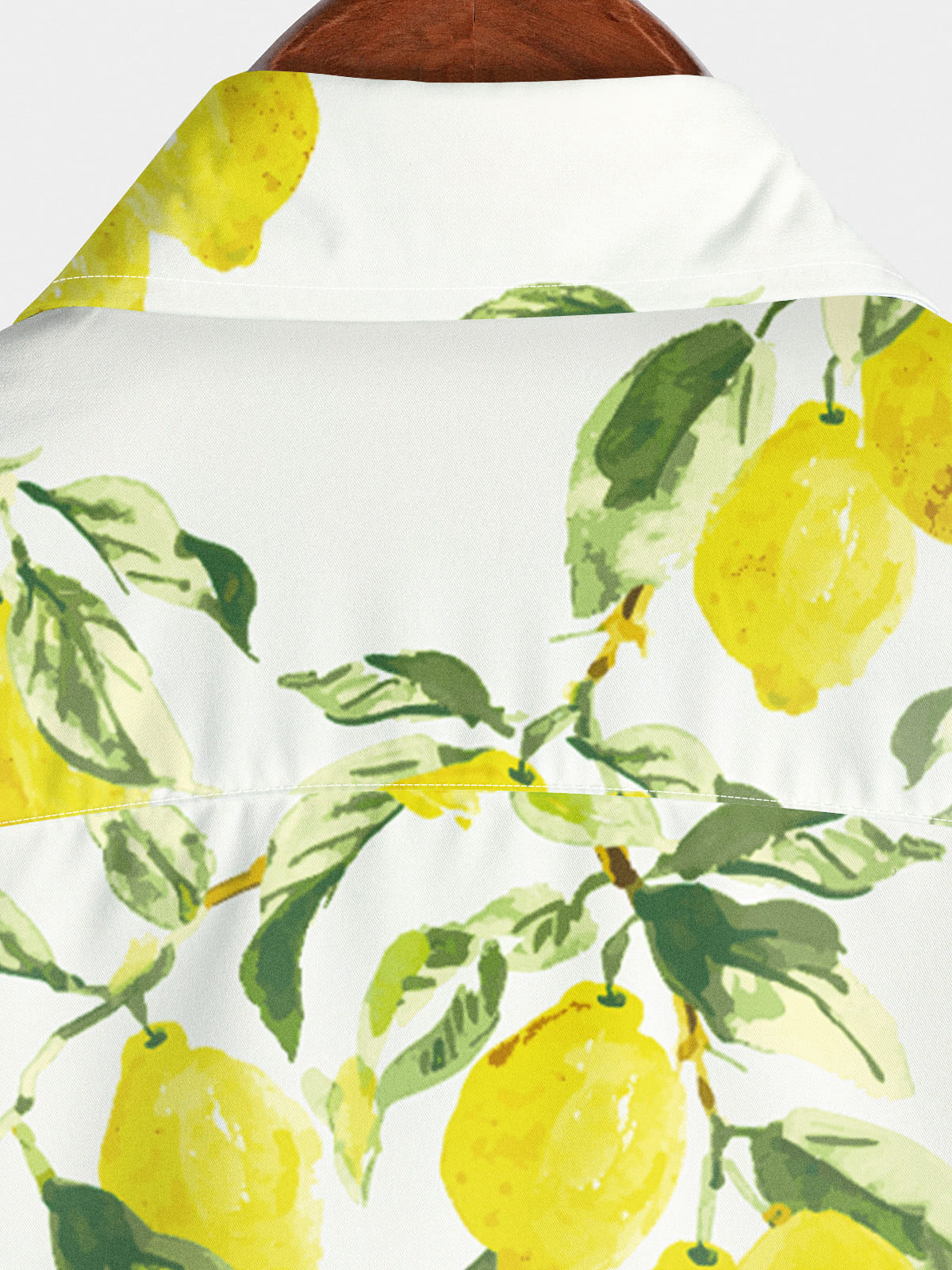 Men's Lemon Print Short Sleeve Shirt