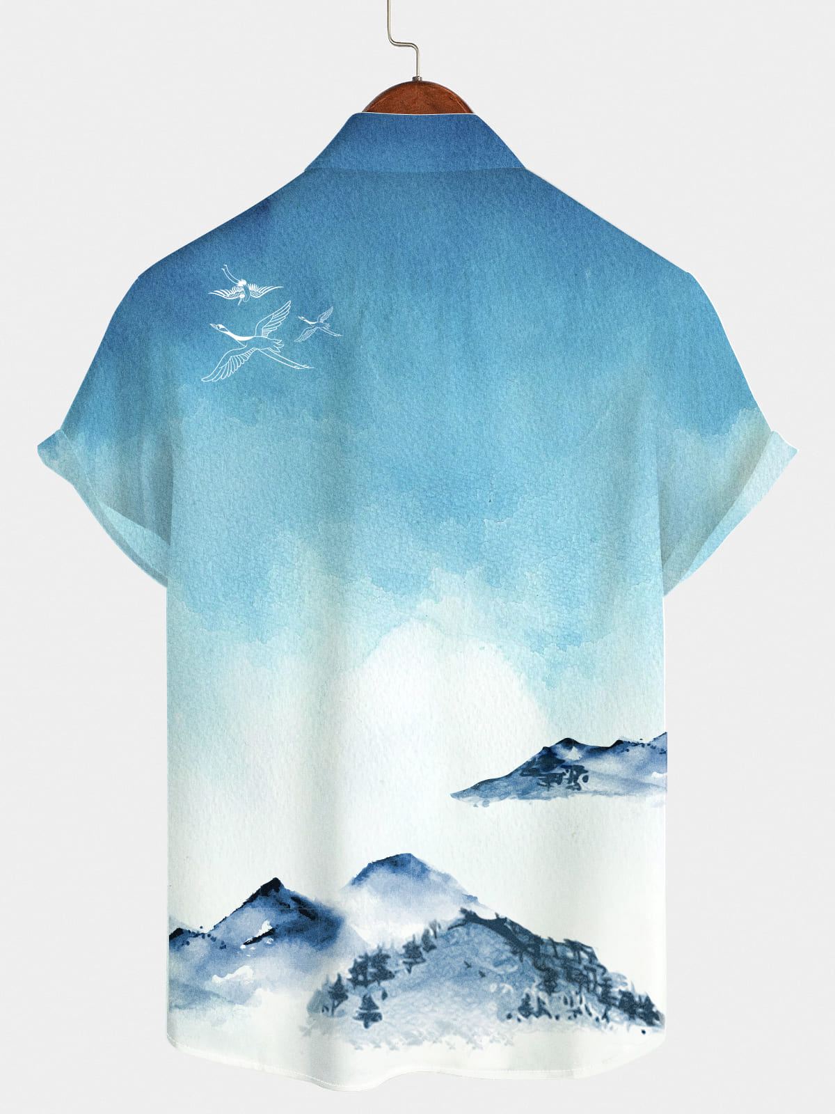 Men's Sky Mountains Short Sleeve Shirt