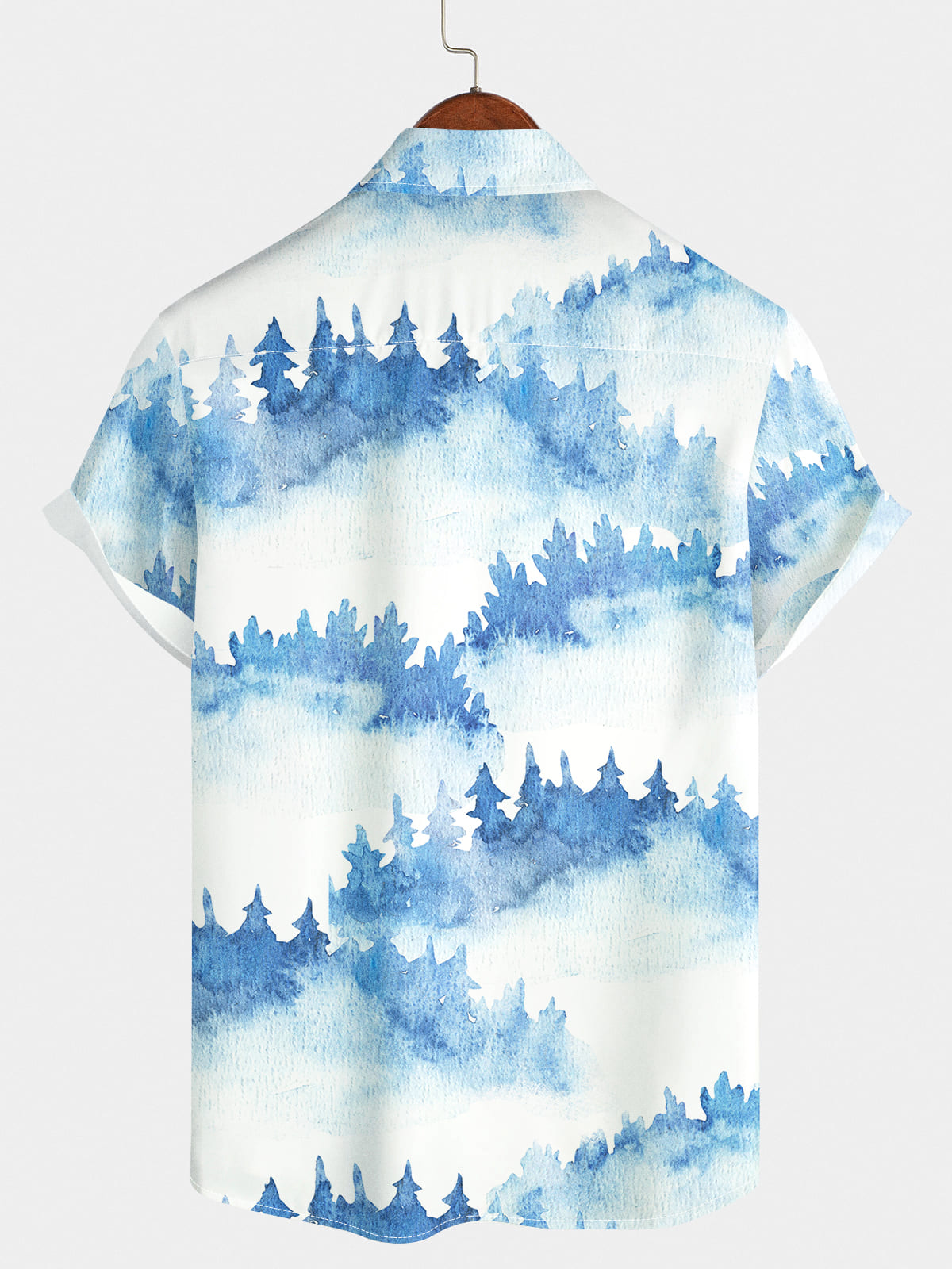 Men's Mountain forest Short Sleeve Shirt