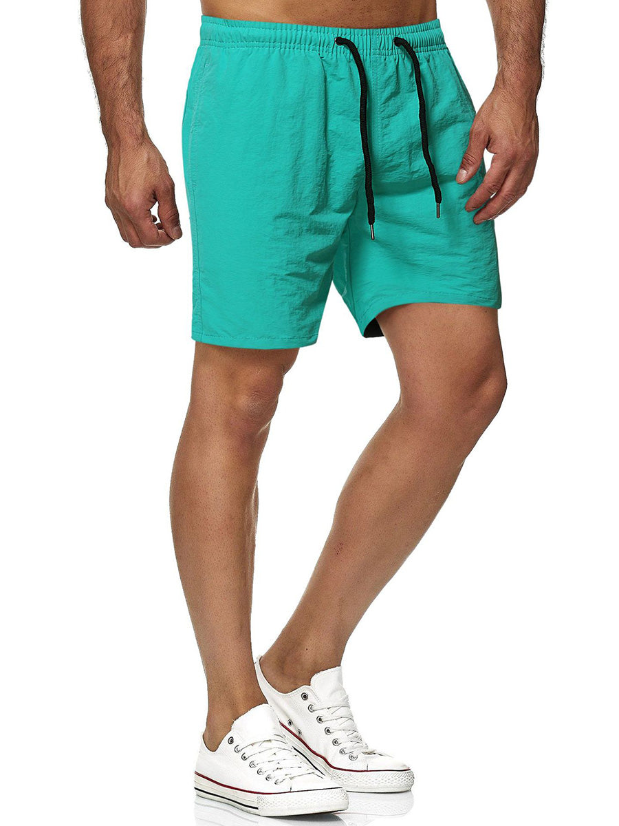 Men's Solid Surf Beach Casual Shorts