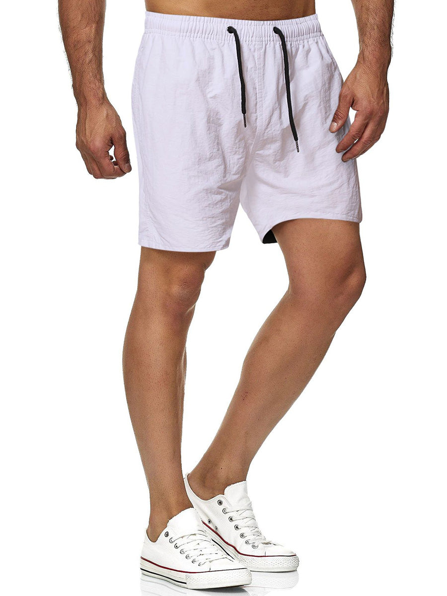 Men's Solid Surf Beach Casual Shorts