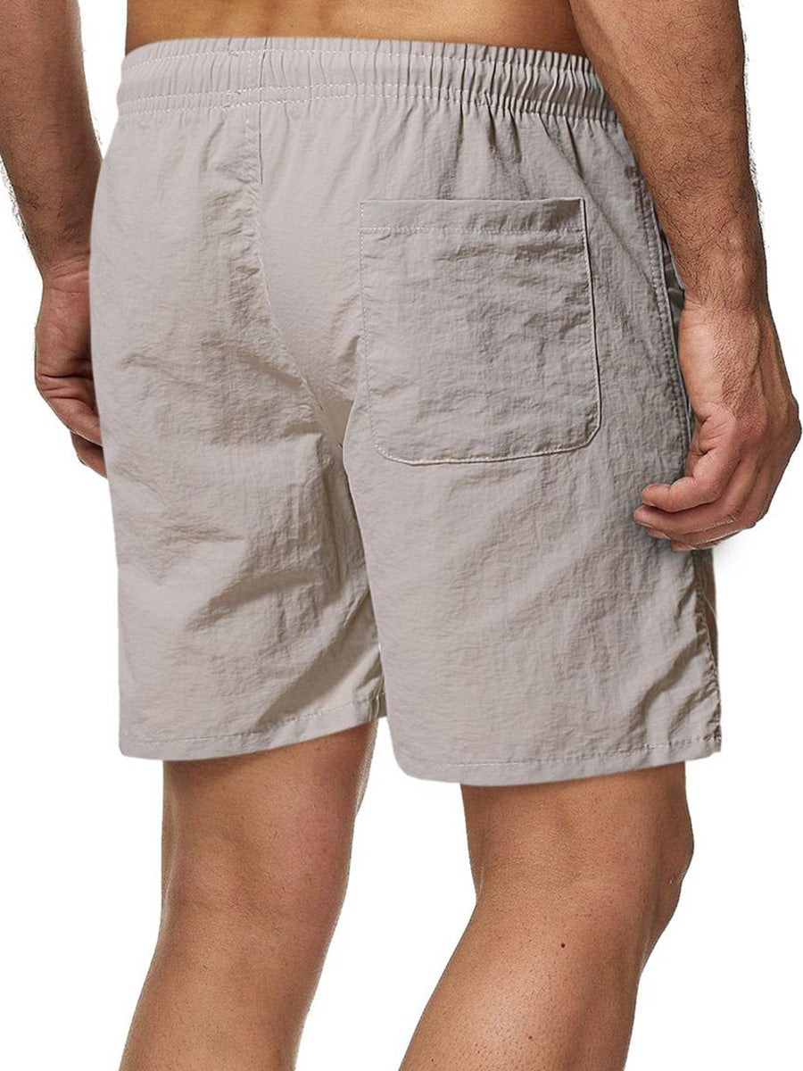 Men's Solid Surf Beach Casual Shorts