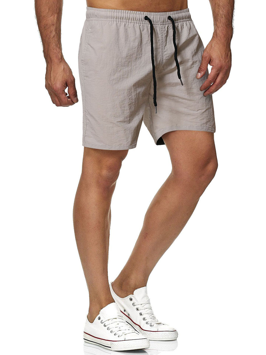 Men's Solid Surf Beach Casual Shorts