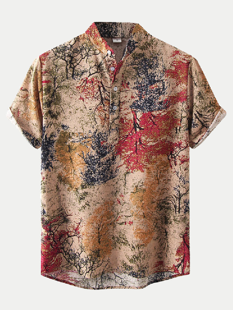 Men's Holiday Print short sleeve shirt