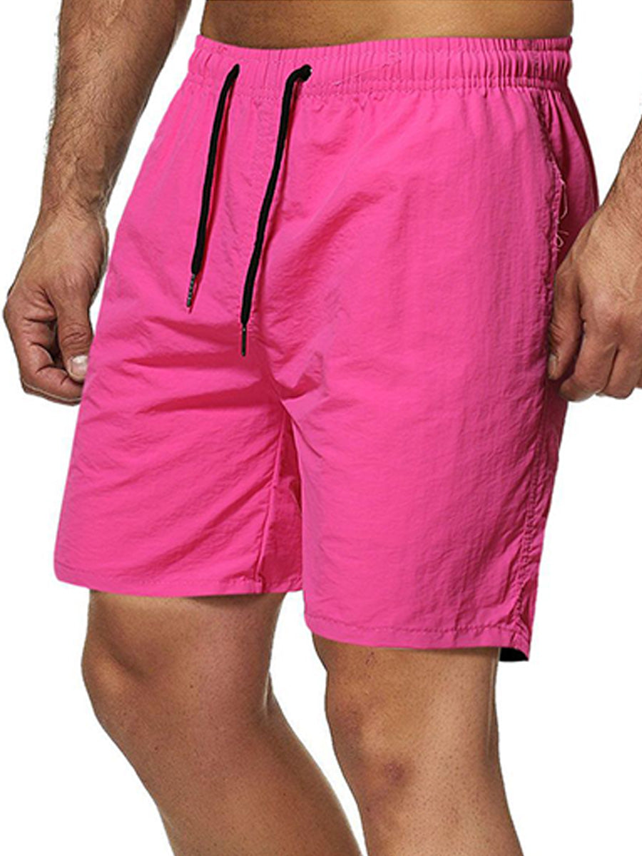 Solide Surf-Strand-Freizeitshorts für Herren