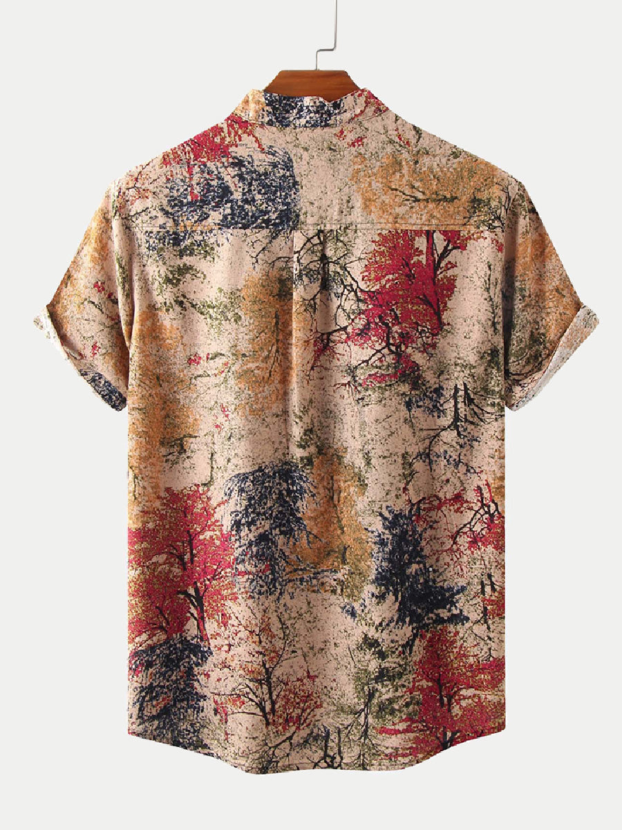 Men's Holiday Print short sleeve shirt