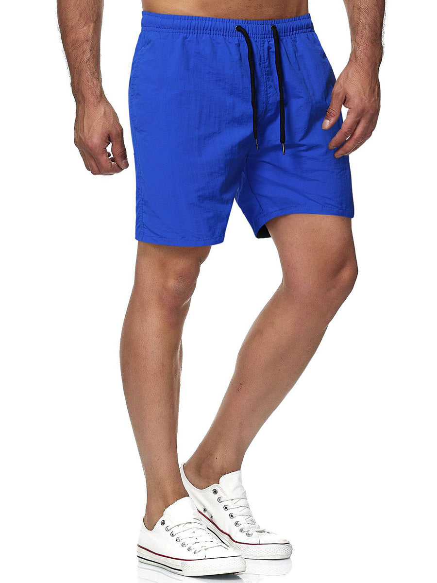 Men's Solid Surf Beach Casual Shorts