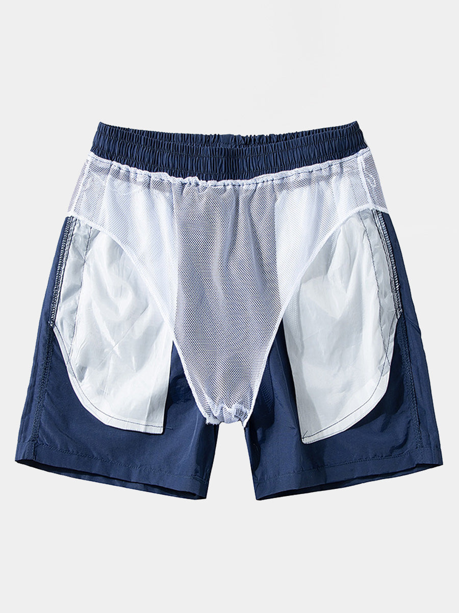 Lose, wasserdichte Freizeit-Strandshorts für Herren