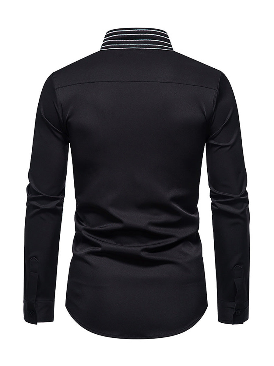 Men's wing casual Long Sleeve Shirt