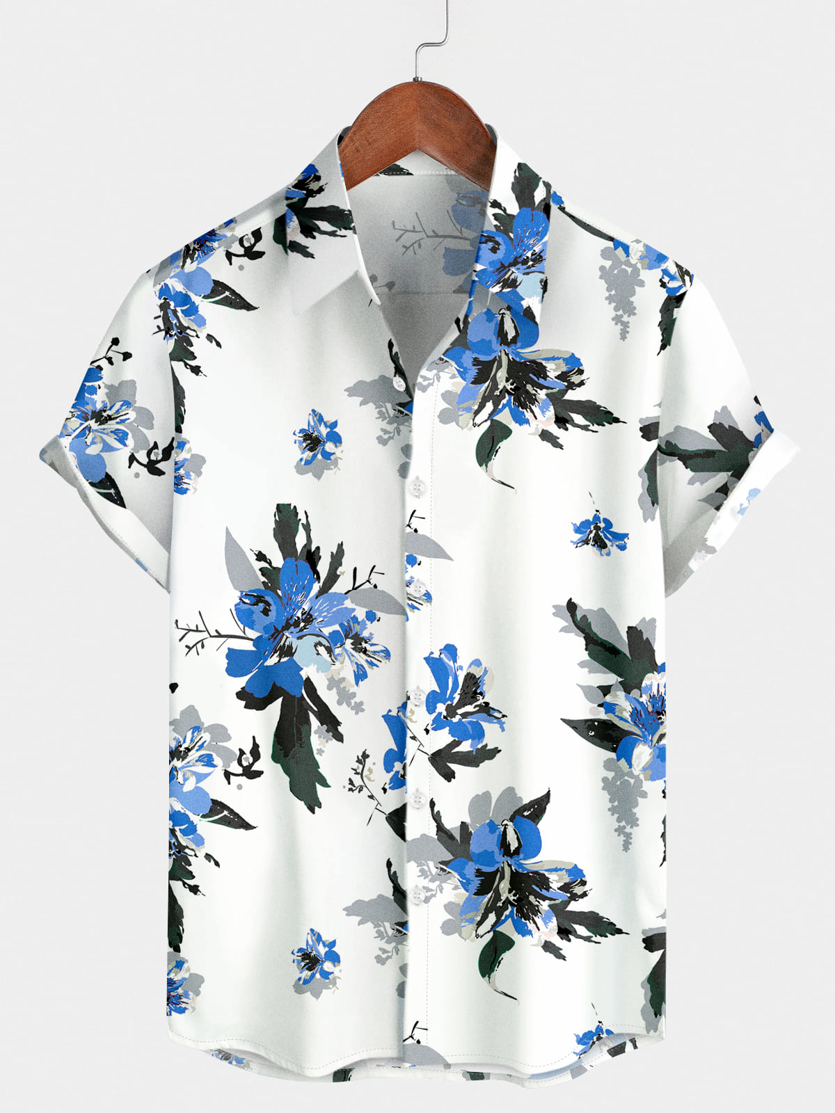 Men's holiday Print Short Sleeve Shirt