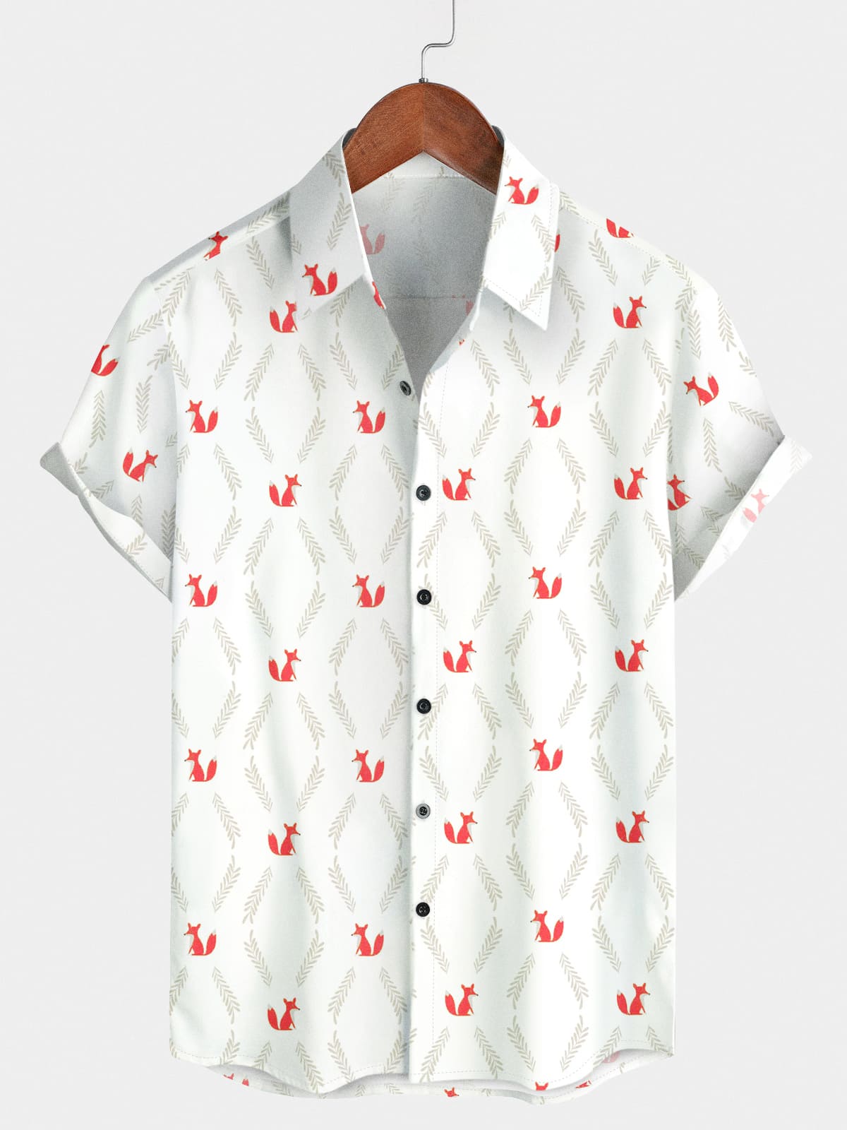 Men's Little Fox Short Sleeve Shirt