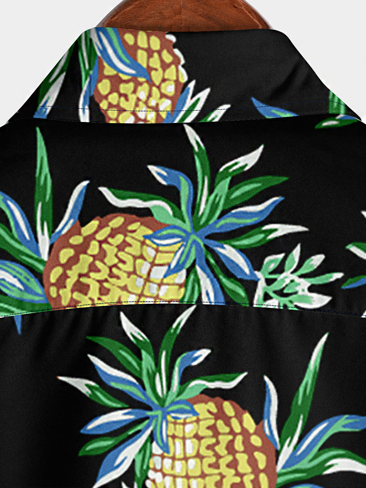 Kurzarmhemd mit Ananas-Print für Herren