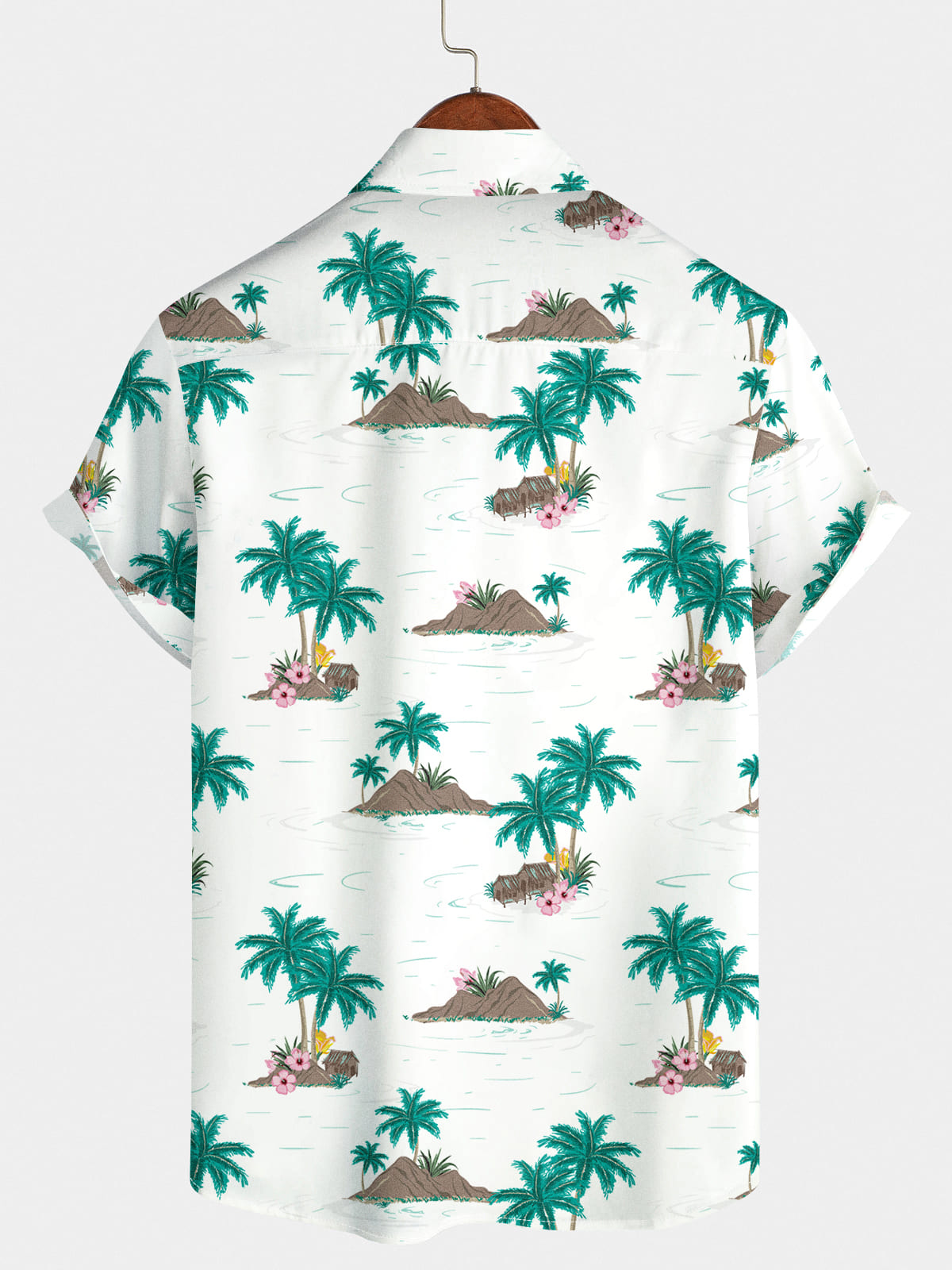 Men's Holiday Hawaiian Short Sleeve Shirt