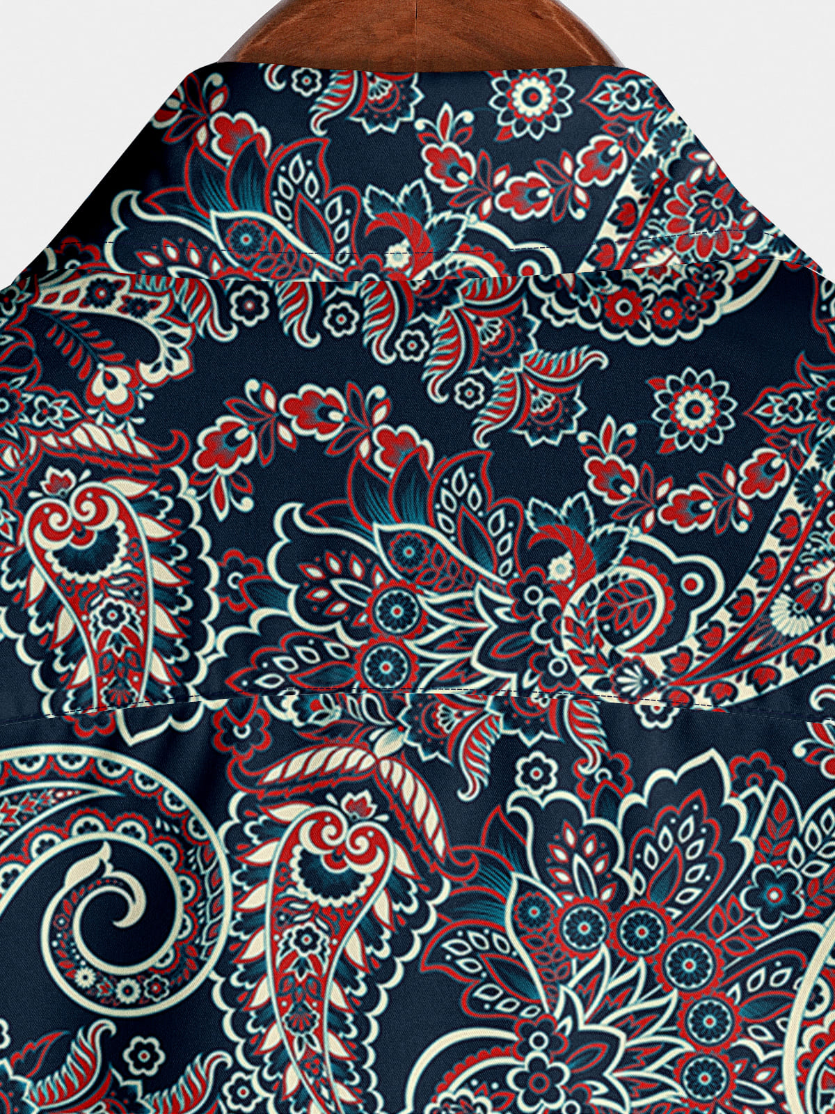 Herren-Paisley-Hawaii-Kurzarmhemd