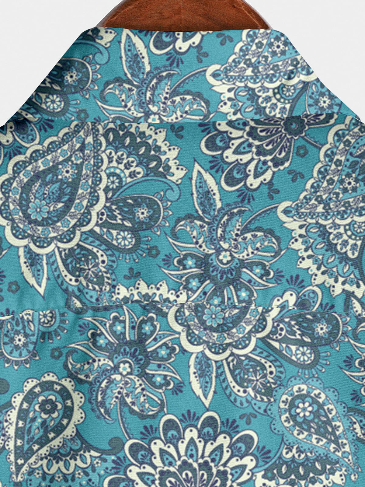 Men's Paisley Holiday Short Sleeve Shirt