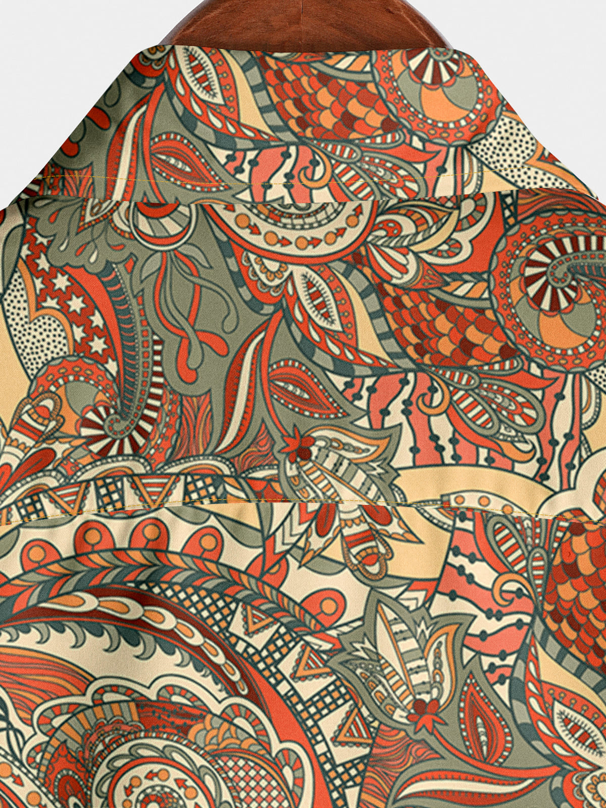 Men's Paisley Hawaiian Short Sleeve Shirt