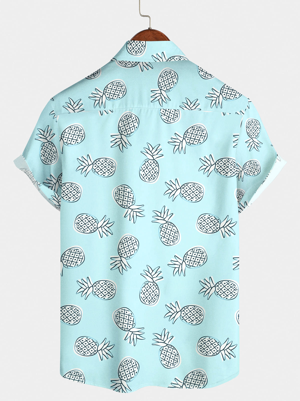 Men's Pineapple print Short Sleeve Shirt