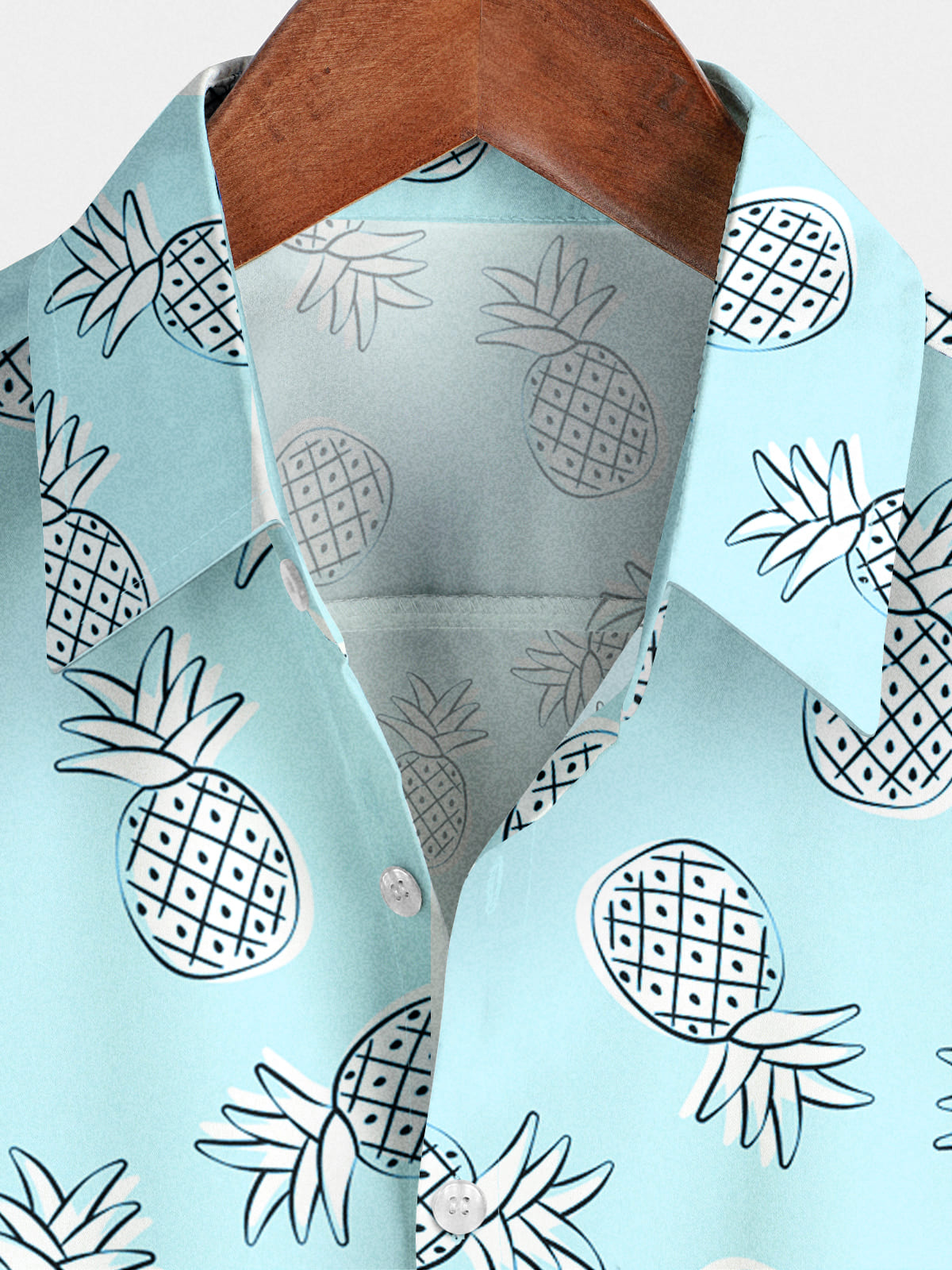 Men's Pineapple print Short Sleeve Shirt