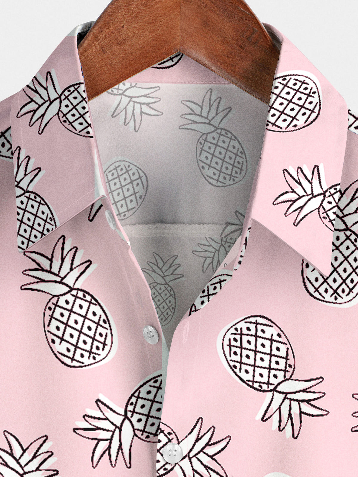 Men's Pineapple print Short Sleeve Shirt