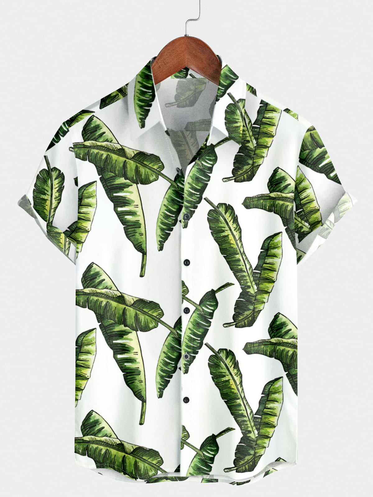 Men's Plantain leaf Short Sleeve Shirt