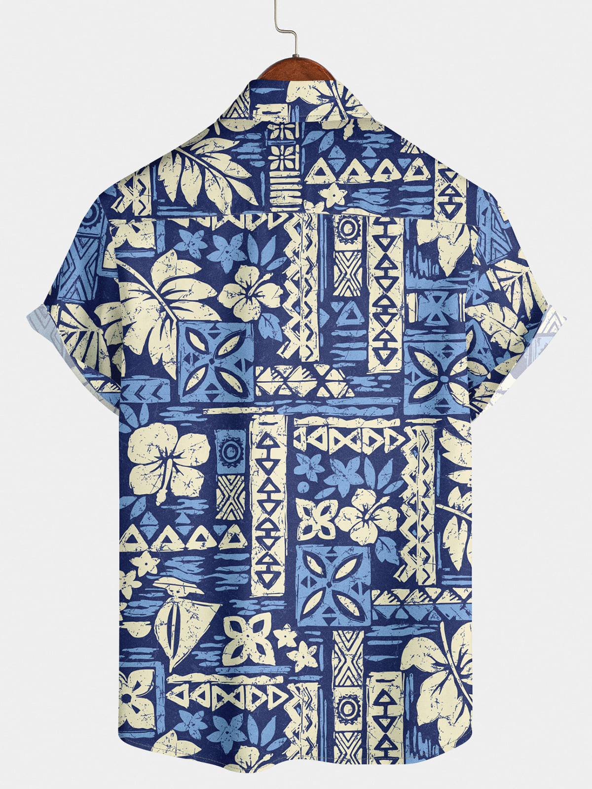 Men's Leaf Hawaiian Short Sleeve Shirt